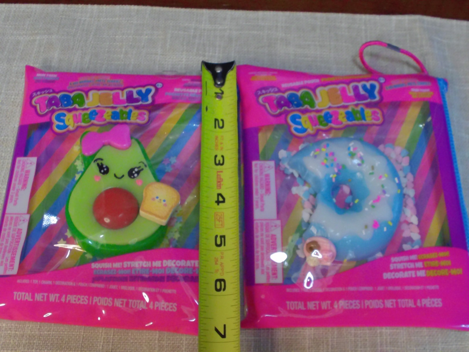 2 Taba Jelly Squeezeables Squishy, SCENTED Squeeze Toy