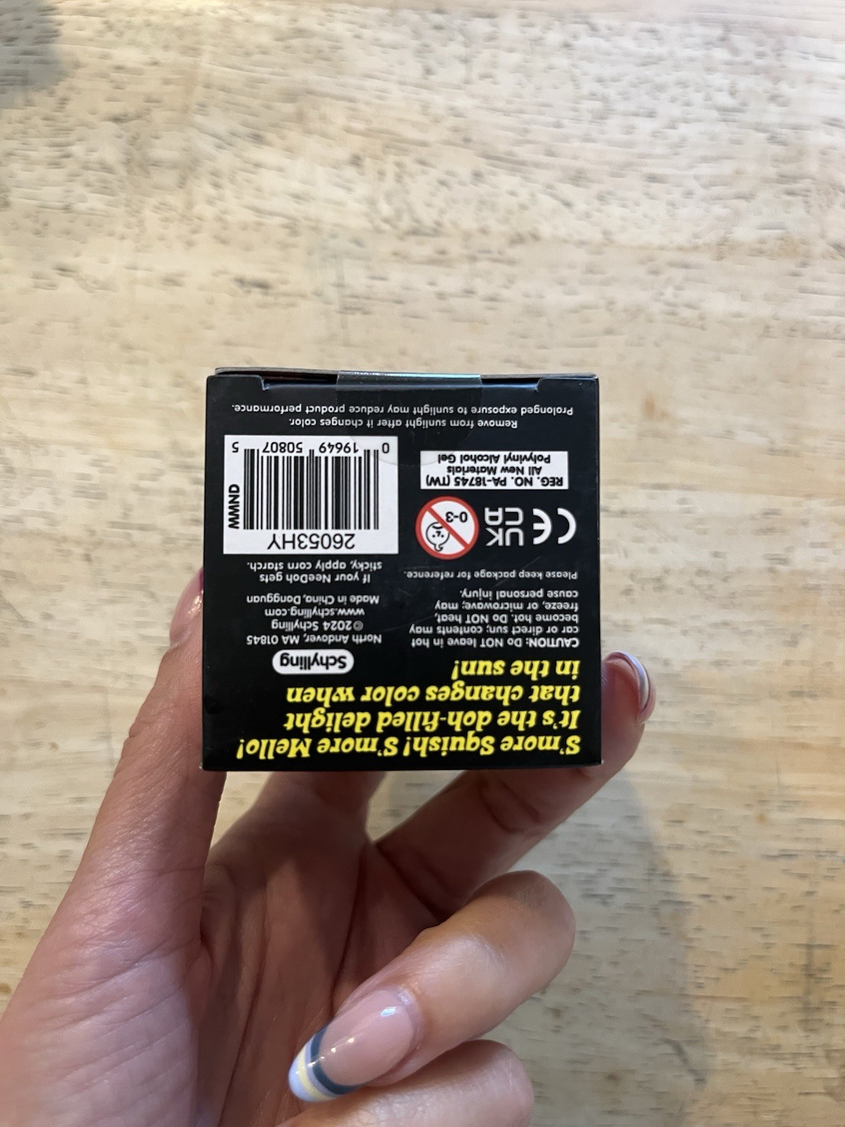 Schylling NeeDoh Mello Mallo Viral Fidget Toy UV Color Change Yellow Authentic