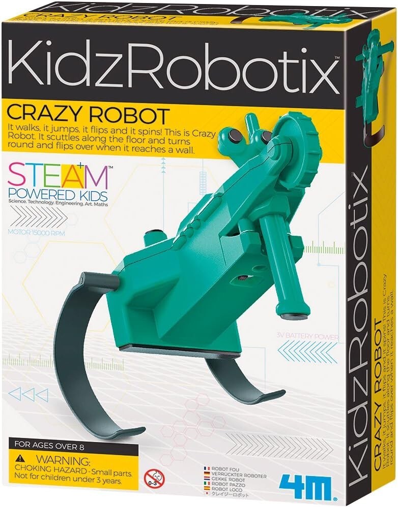 New – 4M KidzRobotix Crazy Robot – Ages 8+ | NEW