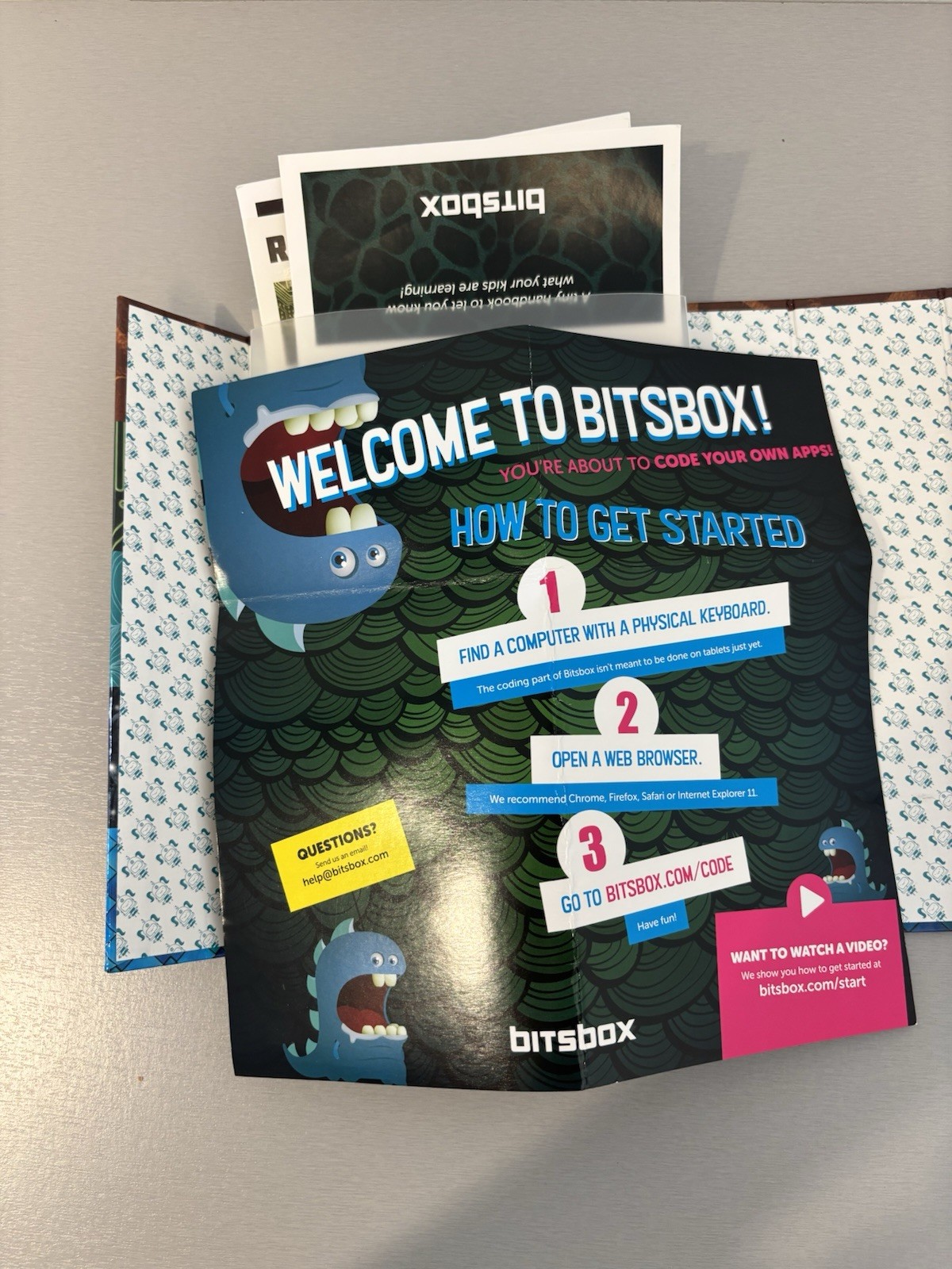 Bitsbox Coding Kit Volume 1 Electronic Learning System with Guides and App Cards