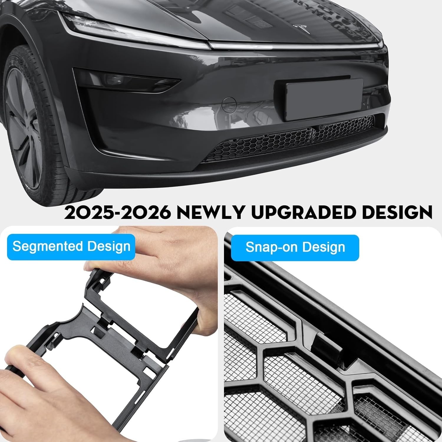 Grille Mesh Inserts for 2026 Tesla New Model Y Premium Front Air Inlet Vent Gril