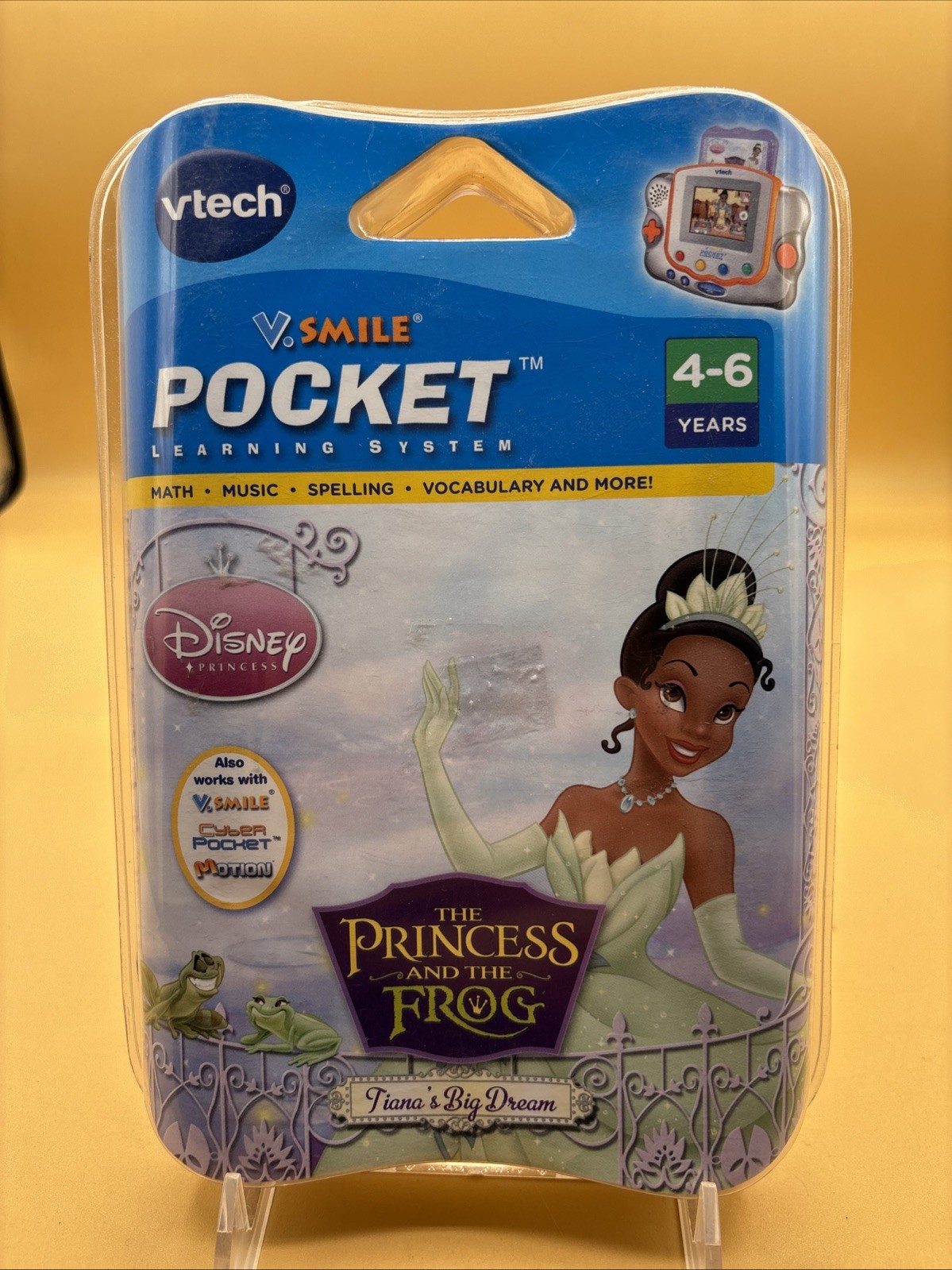 VTech V.smile Pocket Learning System Disney Princess and The Frog 4-6 Years NEW
