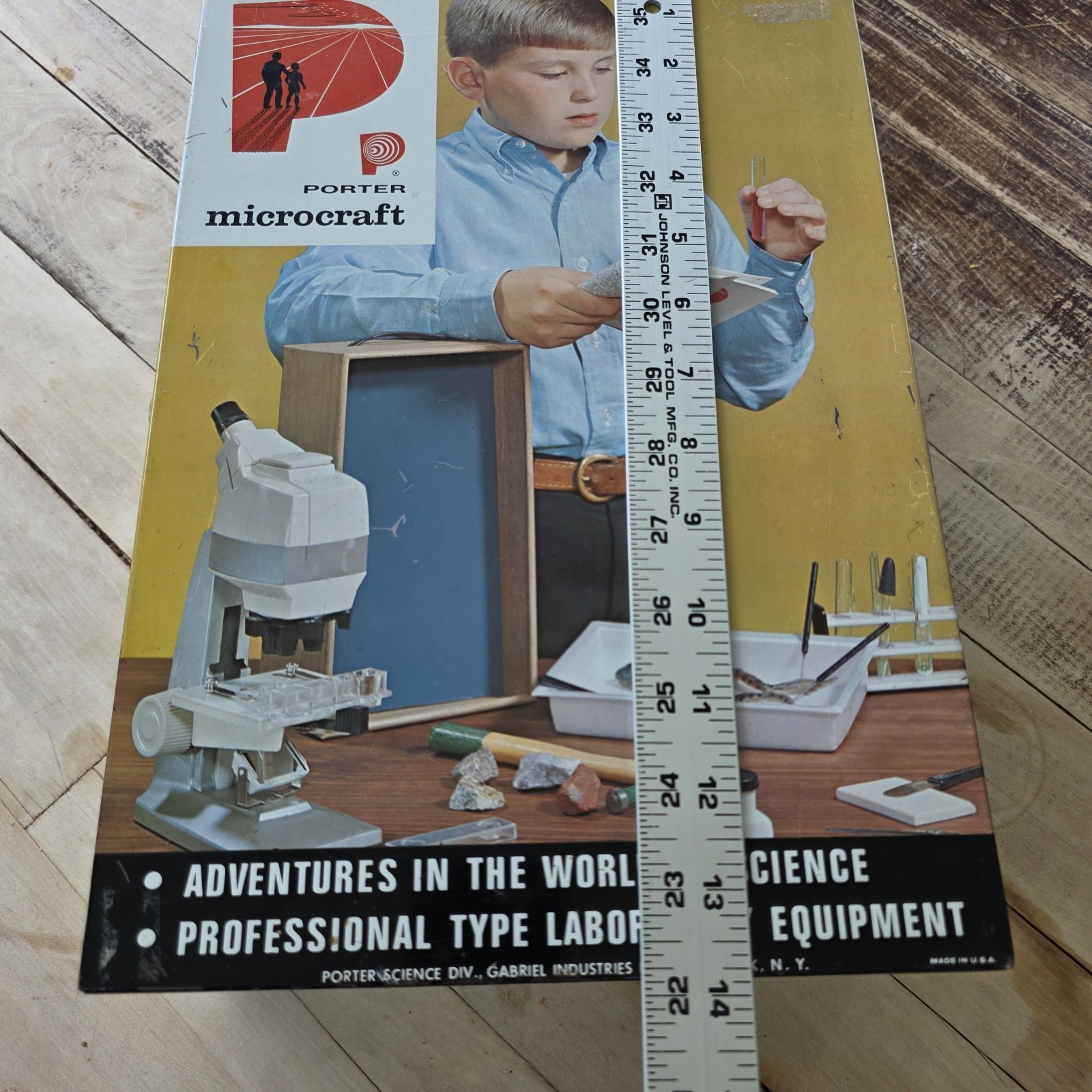 Vintage! 1960’s PORTER “MICROCRAFT” Microscope 600 Zoom Power SCIENCE Box Only