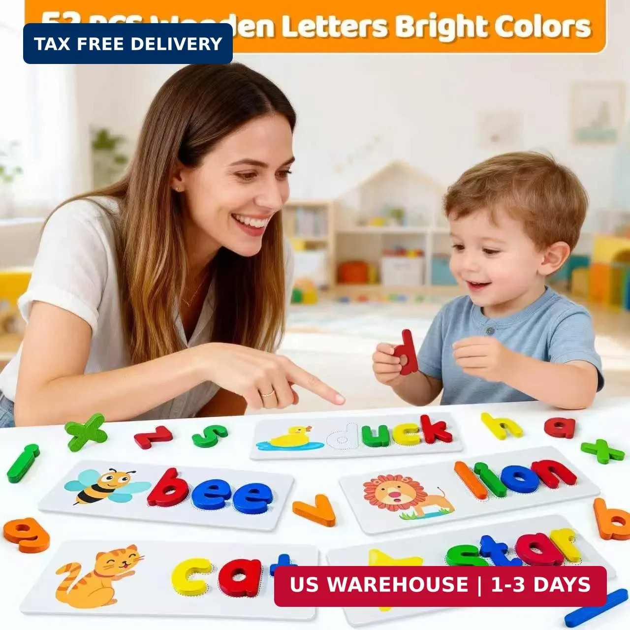 BEESTECH Alphabet ABC Learning Educational Toys for 3 4 5 Years Old Boys Girls,