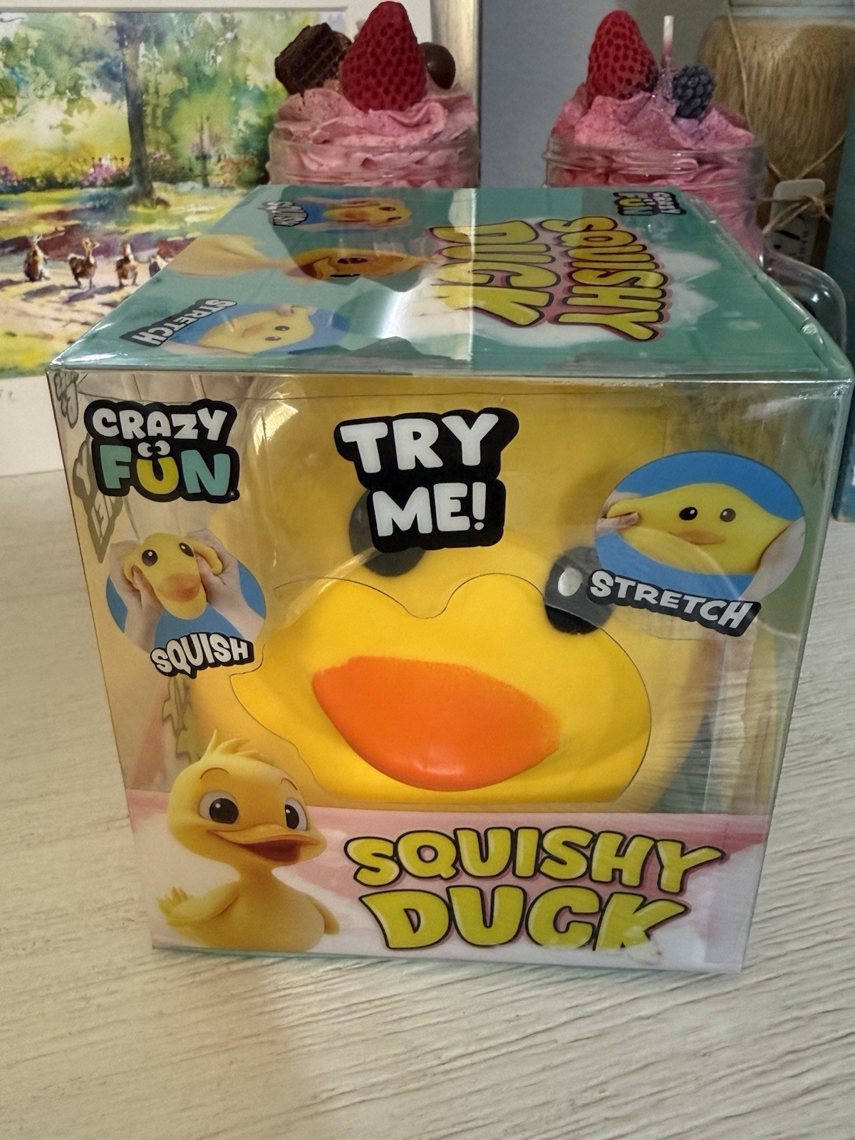 Jumbo Squishy Squeezy Duck Rare Viral TikTok Sold Out RMS Crazy Fun NEW Rare