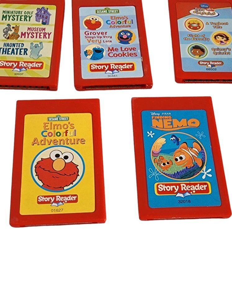 8 Story Reader Books Disney Learning Toy System Cartridges Only Toy Story Nemo