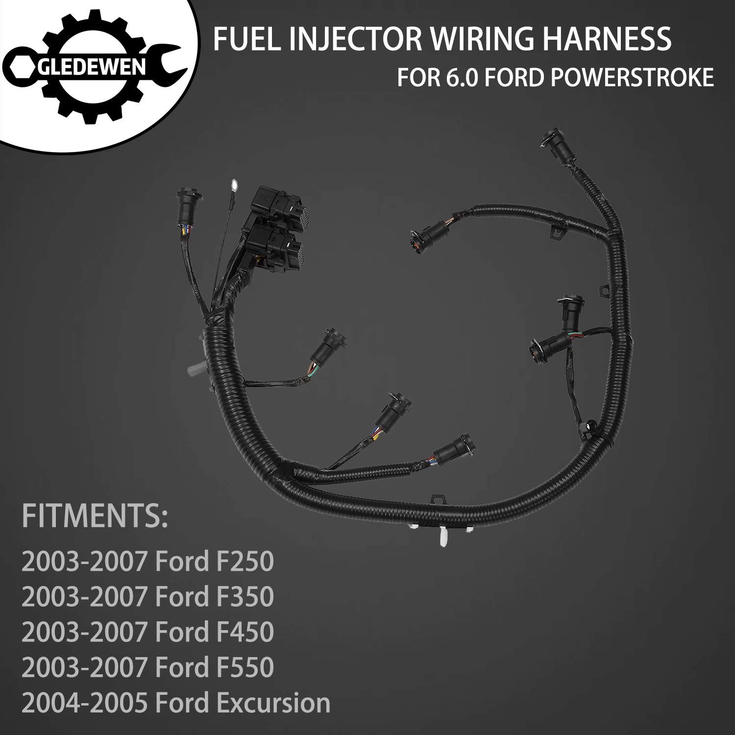 FICM Engine Fuel Injector Complete Wiring Harness | for Ford 6.0L Powerstroke Di