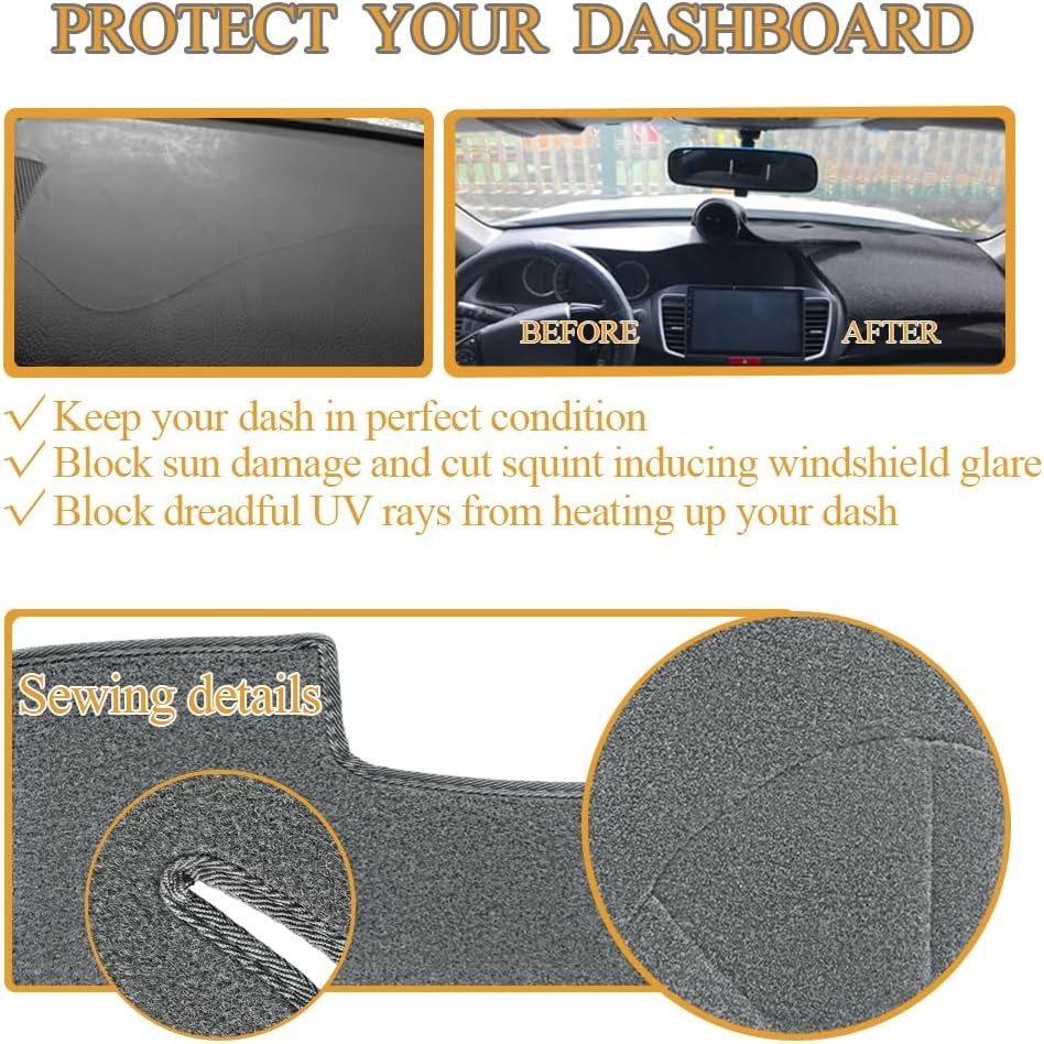 Dash Cover Mat Pad Custom Fit for Toyota Camry 2007 2008 2009 2010 2011 Dashboar