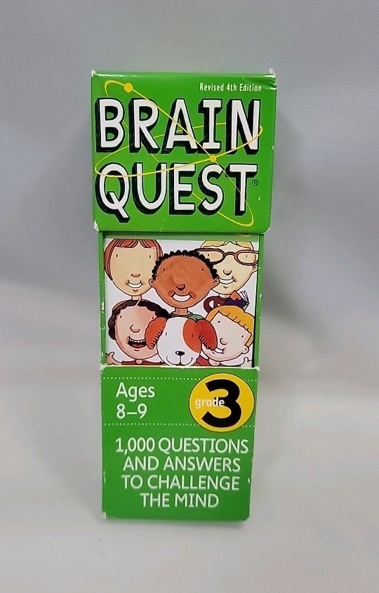 Brain Quest 3rd Grade Q&A Cards Ages 8-9 Learning Educational Travel Game
