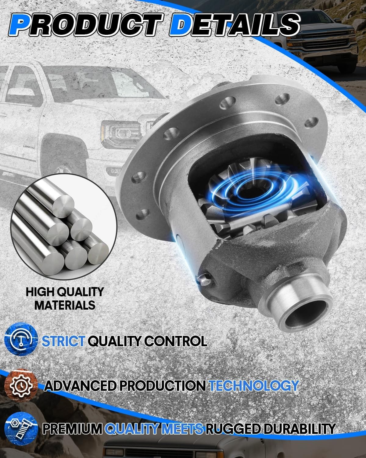 Limited-Slip Differential Locker Chevy GMC 8.5 10 Bolt