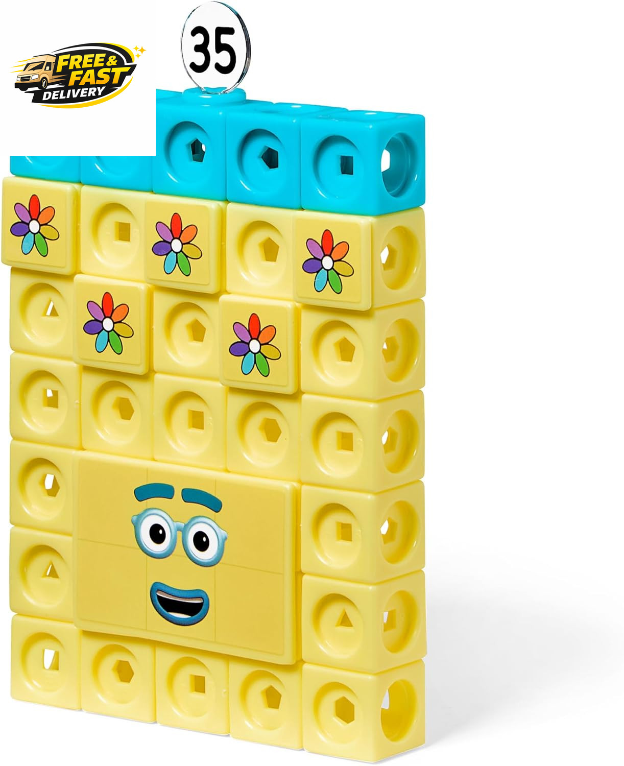 31-40 Mathlink Cubes Activity Set – Learn Numbers & Early Math Skills, Preschool