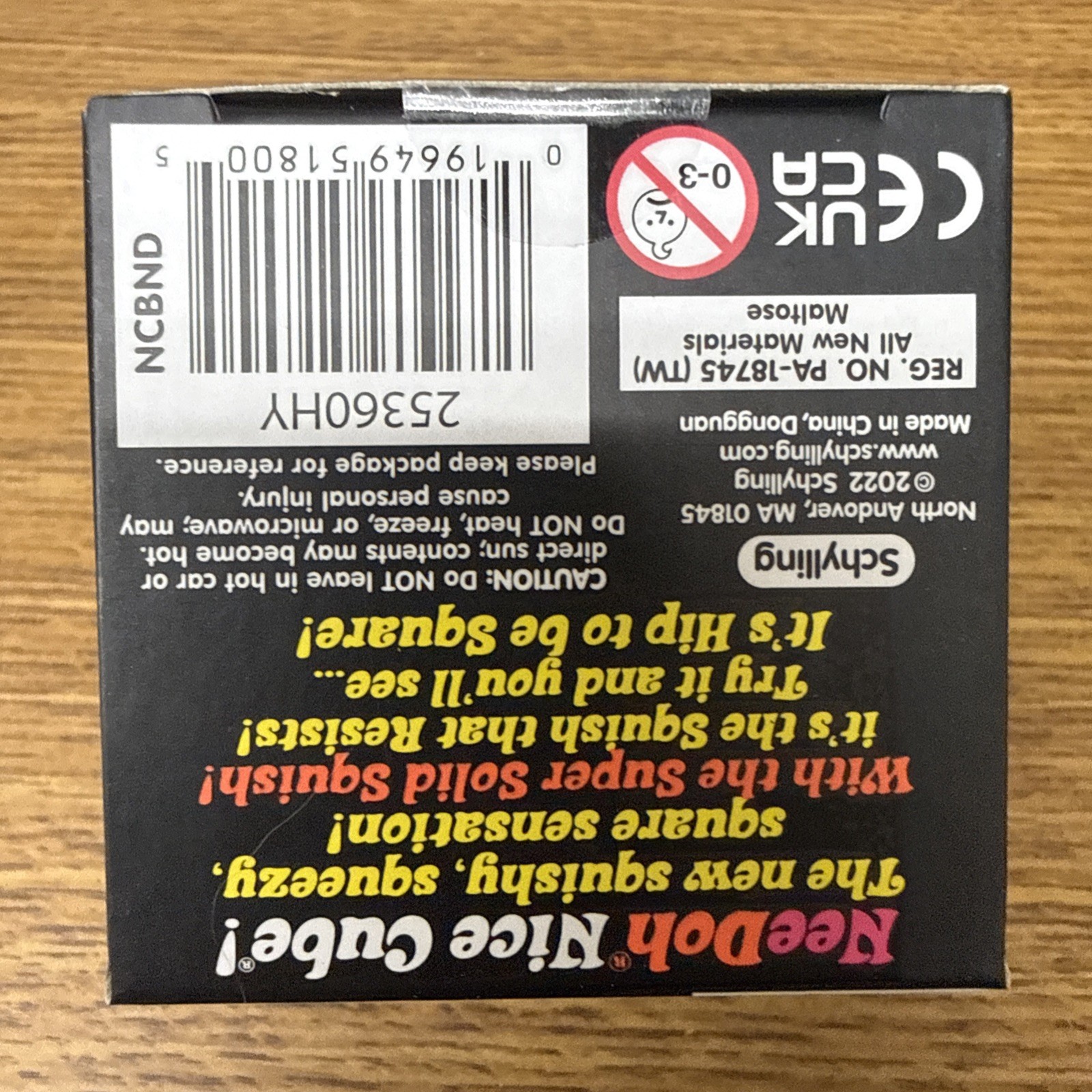 NeeDoh Nice Cube – Super Solid Squish! (Blue) – Brand New/Factory Sealed!