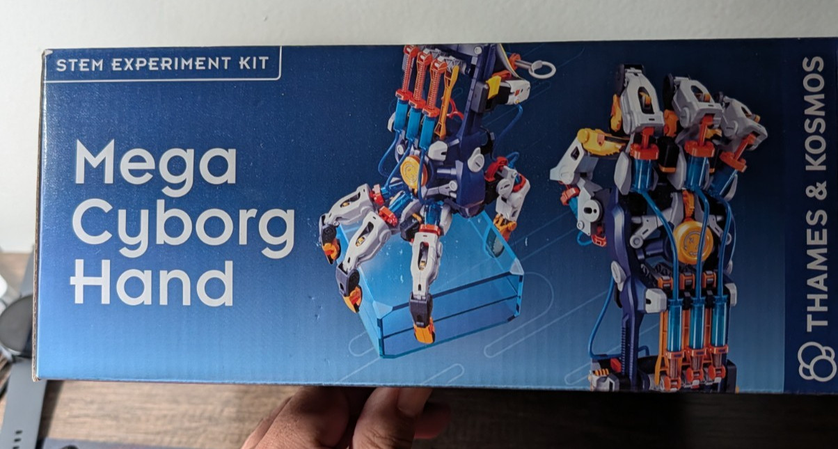 Mega Cyborg Hand STEM Experiment Kit | Build Your Own Giant Hydraulic Hand