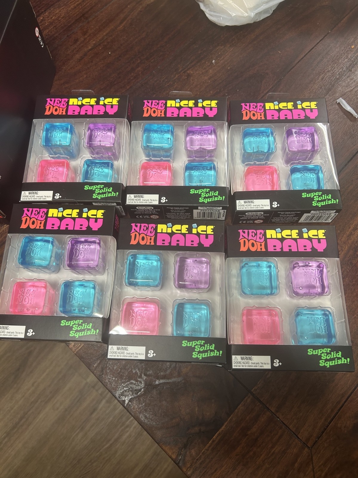 Lot of 6 – BRAND NEW ~ SEALED Needoh Nice Ice Baby 4 pack Mini Nice Cubes VIRAL