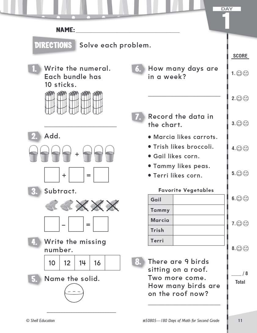 180 Days™: Mathematics for 2nd Grade Practice Workbook Classroom Multi