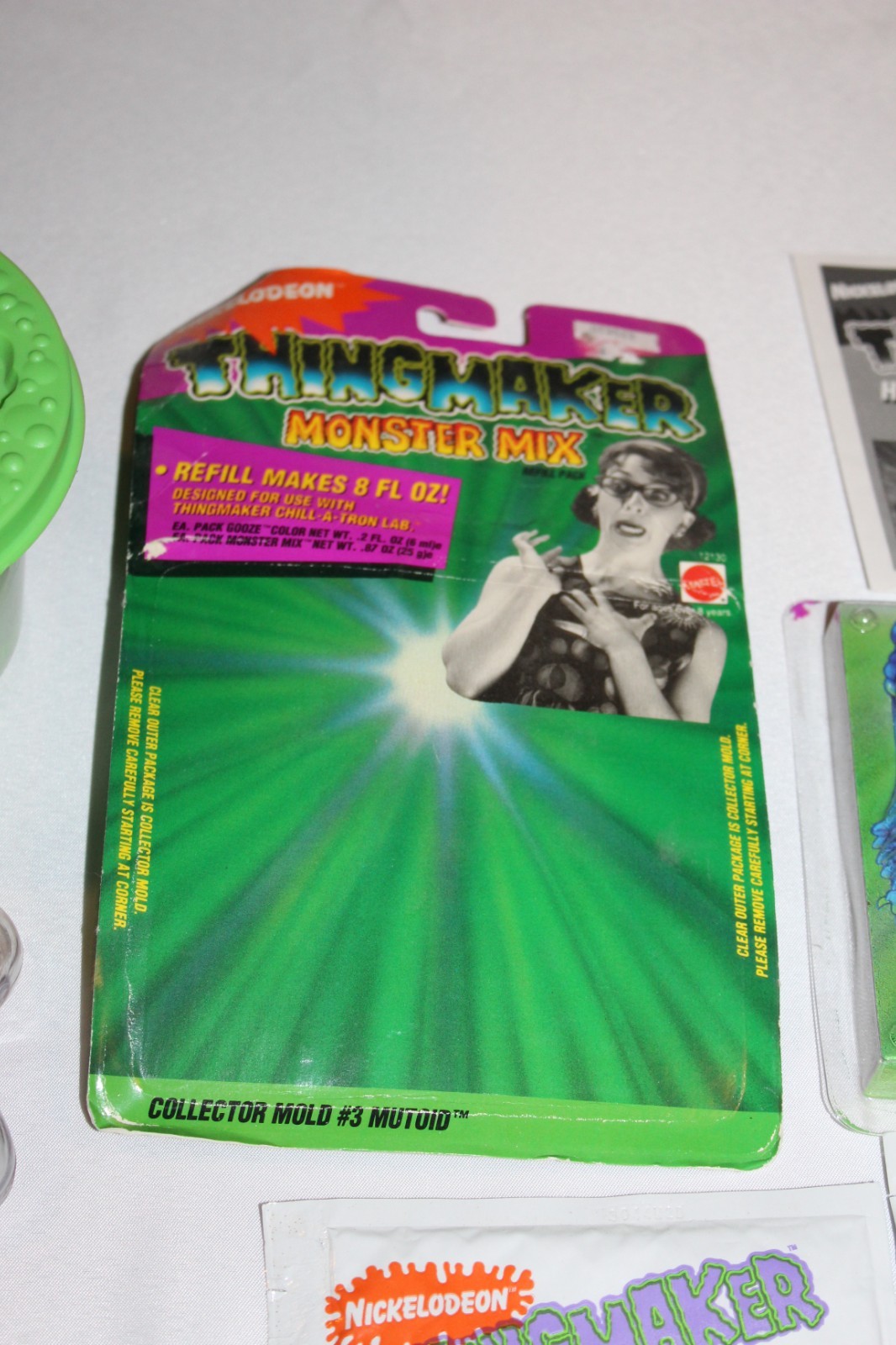 1990s Nickelodeon Thingmaker Monster Mix Mold packets Gooze Gak Splat & Floam