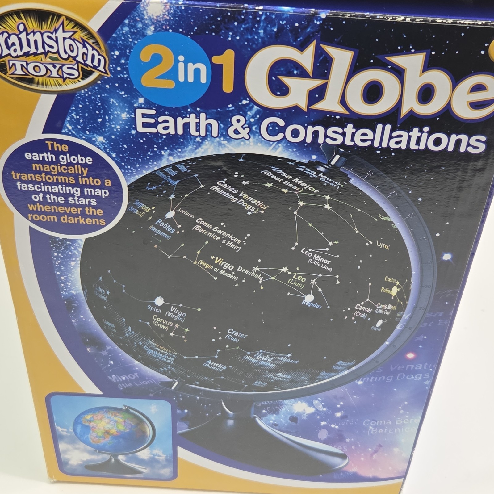 2-in-1 Earth and Constellation Globe Brainstorm Toys Educational Light Up