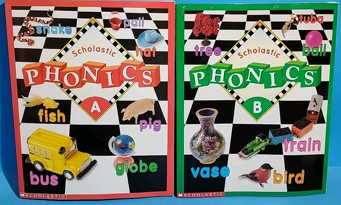 Scholastic Phonics Workbooks K – 2nd Grade LOT 2 Paperback Both NEW