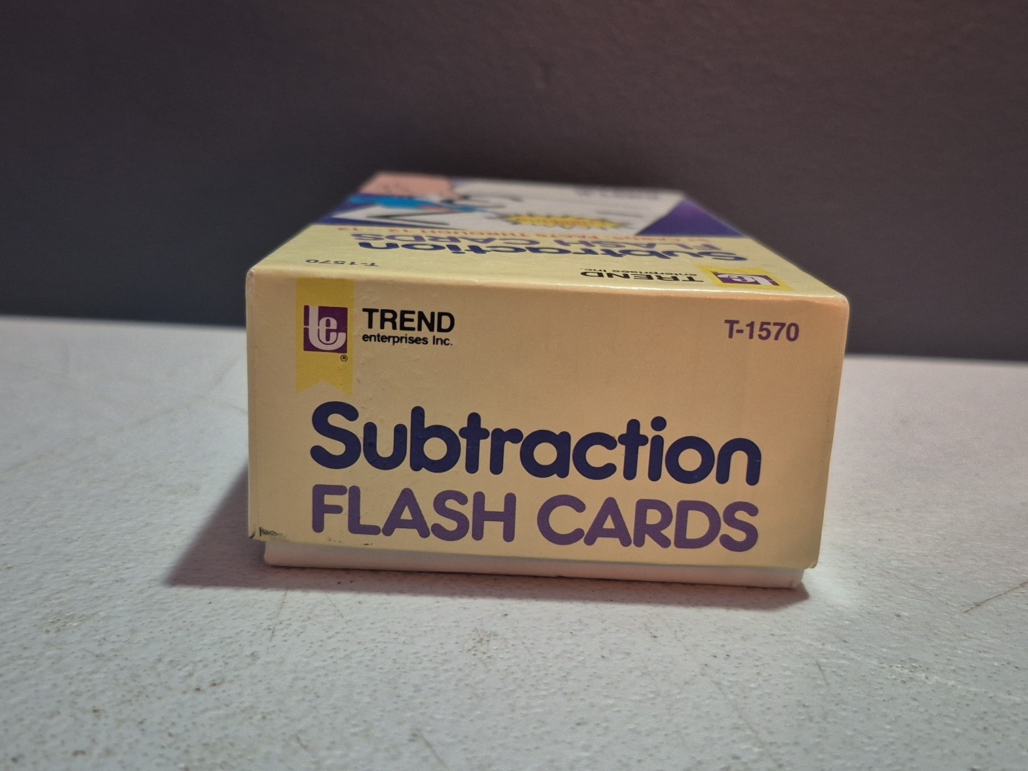 Trend Enterprises “Subtraction” Flash Cards – Complete 91 Cards Total