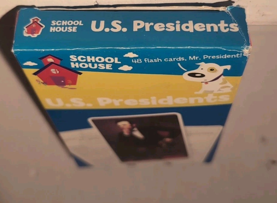 U.S. Presidents 48 Flash Cards Up to Obama School House 2010 Education Learning