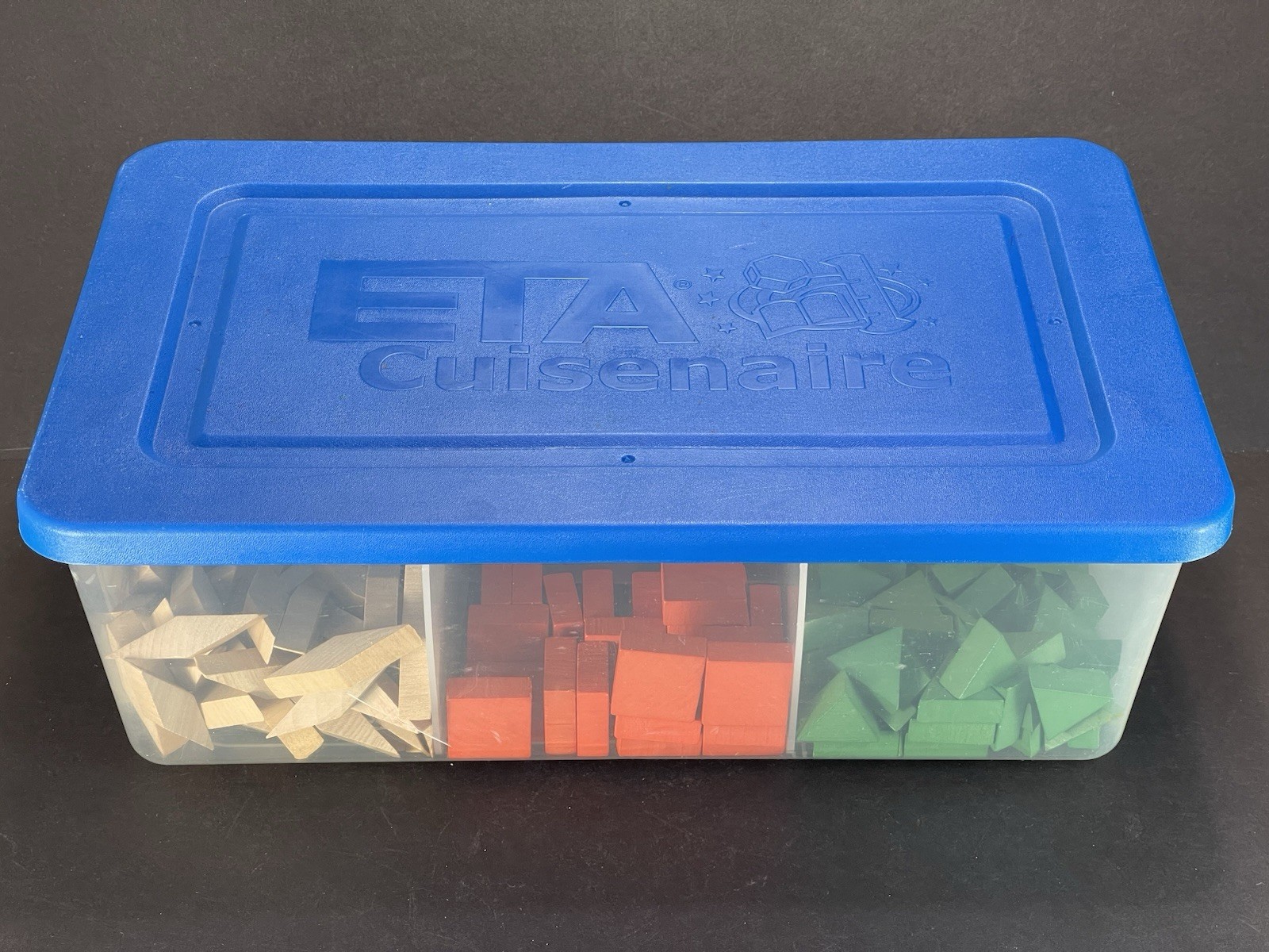 ETA/Cuisenaire Pattern Blocks Wooden Mathematics Educational Toy Set Ages 4-11
