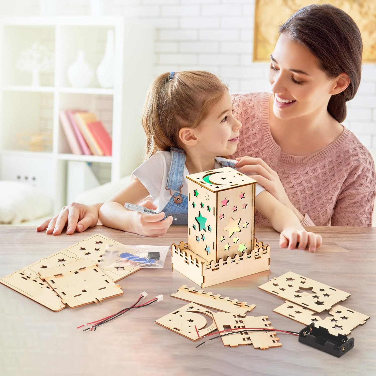 5 Individual STEM Science Kits for Kids, Wood Arts and Craft Kits, STEM Toys for