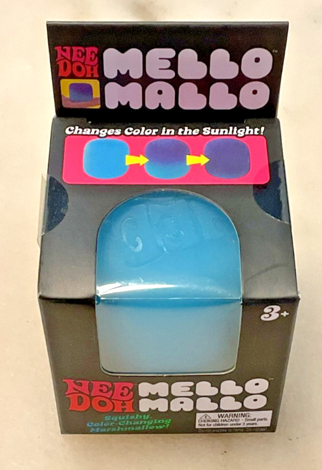 Nee Doh Mello Mallo Color Change Squishy Squeeze Sensory Toy – BLUE