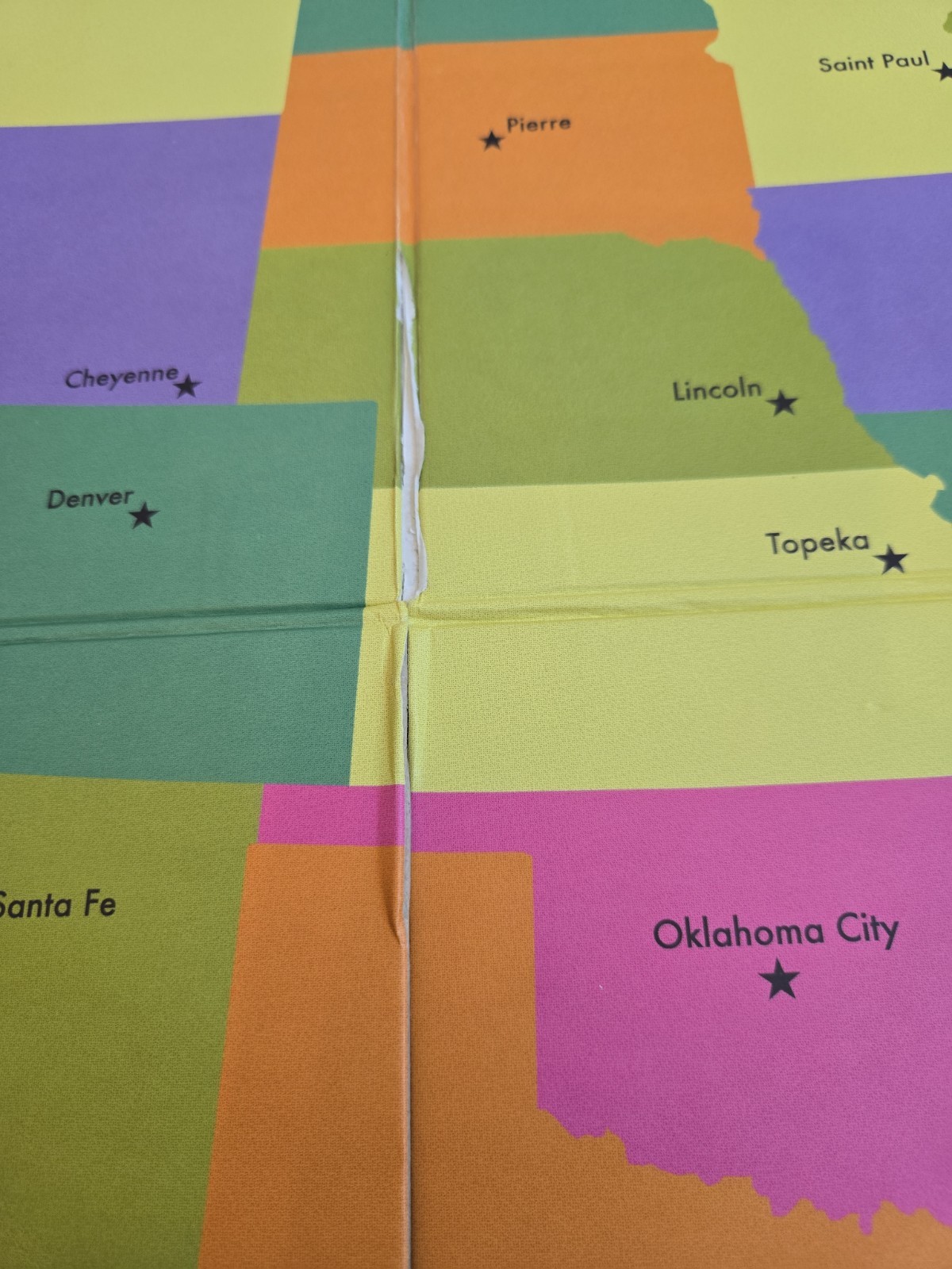 Leap Frog Tag Interactive United States Map & World Map 2 Sided NO PEN