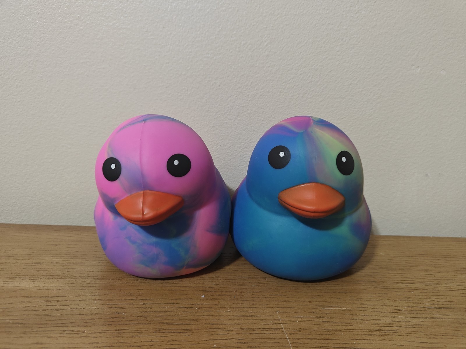 Sunny Days Jumbo Squeezy Duck XL Tie Dye Squishy Sensory Fidget NWT Lot Of 2