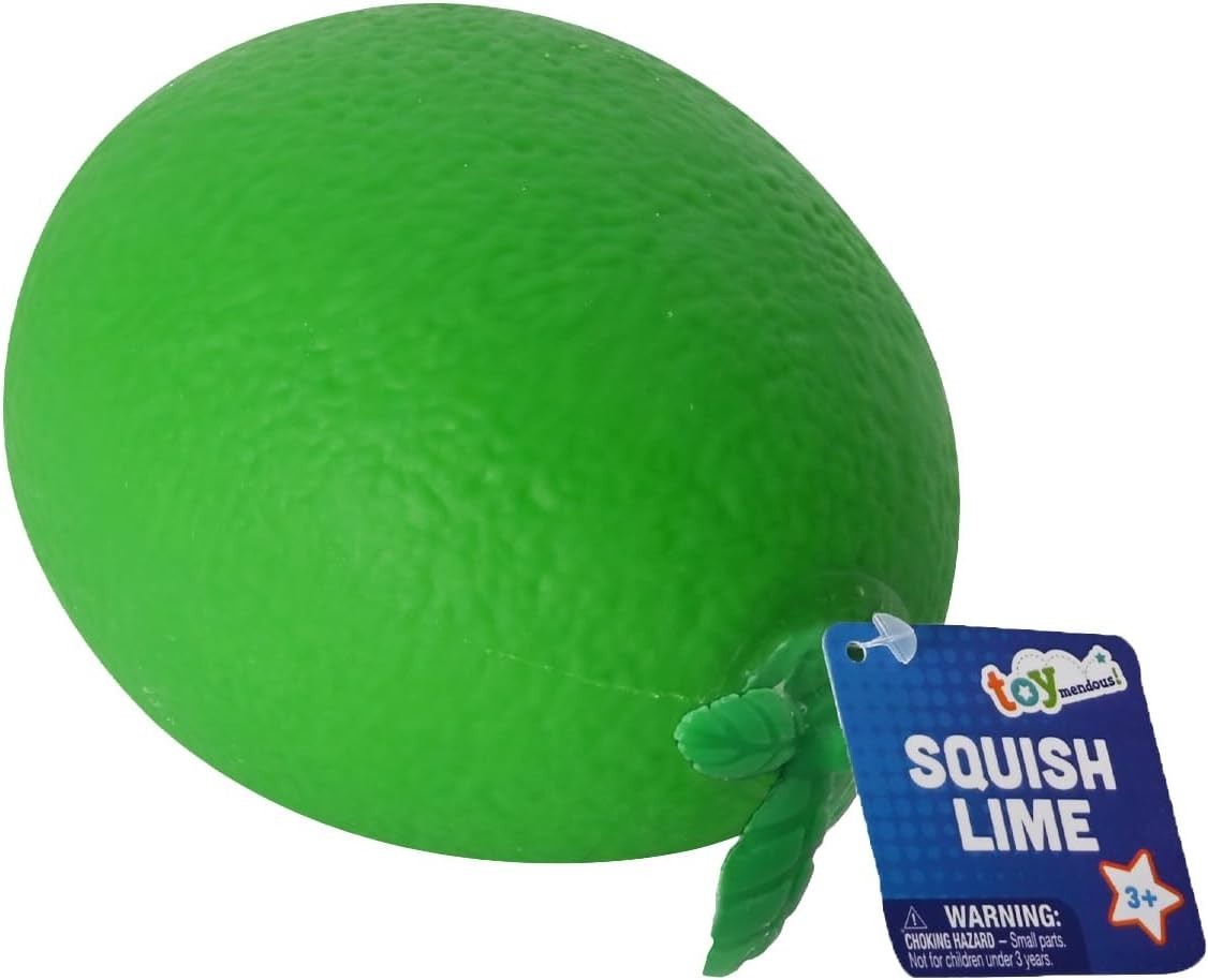 Squishy Lime Toymendous XL Jumbo Sensory Fidget Fruit Squeezy Toy -FAST SHIPPING