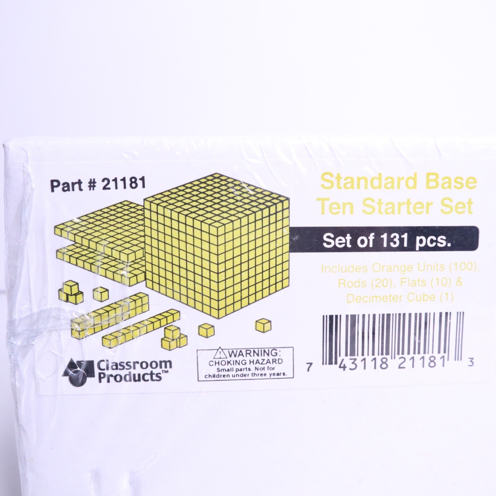 Classroom Products Standard Base Ten Starter Set 131 pcs. #21181