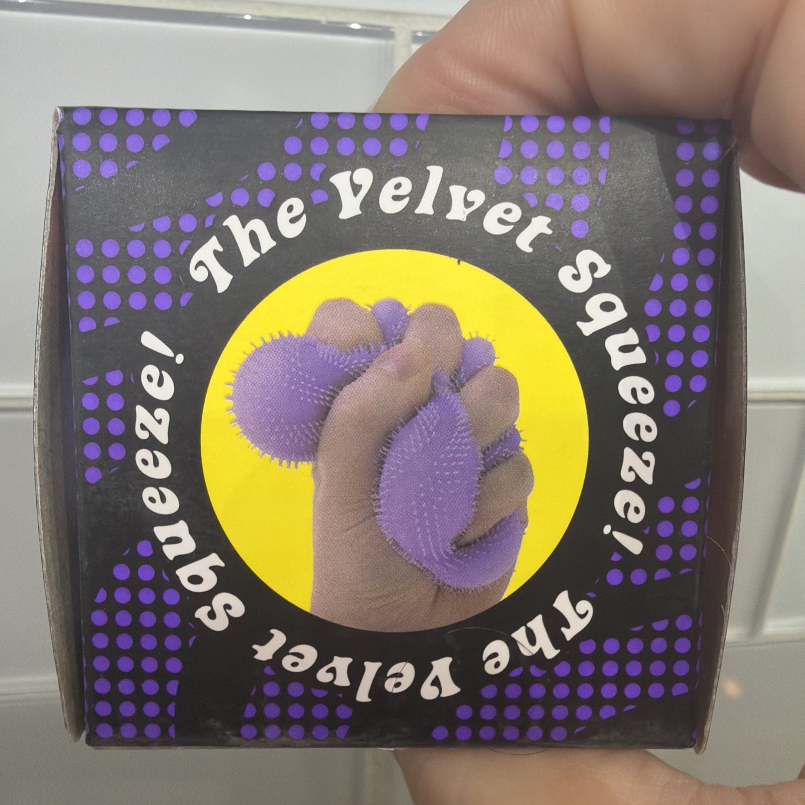 Needoh Fuzzball wonder waves Velvet Squeeze purple 💜 fast ship viral squishy