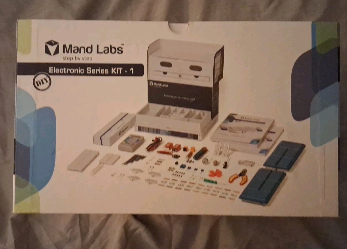 Open Box Mand Labs Electronic Series Kit 1 Premium Edition Step By Step