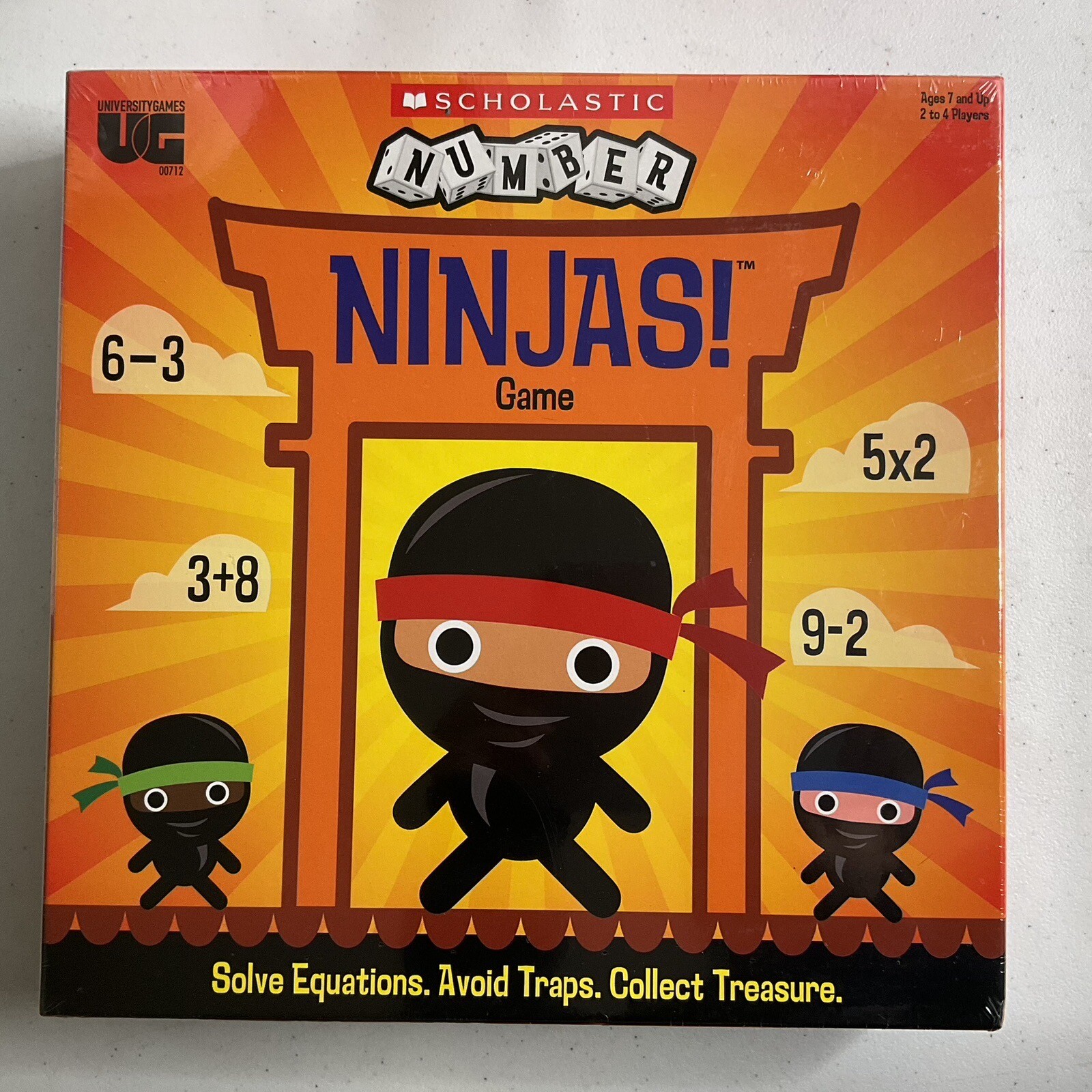 New – University Games Scholastic – Number Ninjas! Game – Ages 7+ | 2-4 players