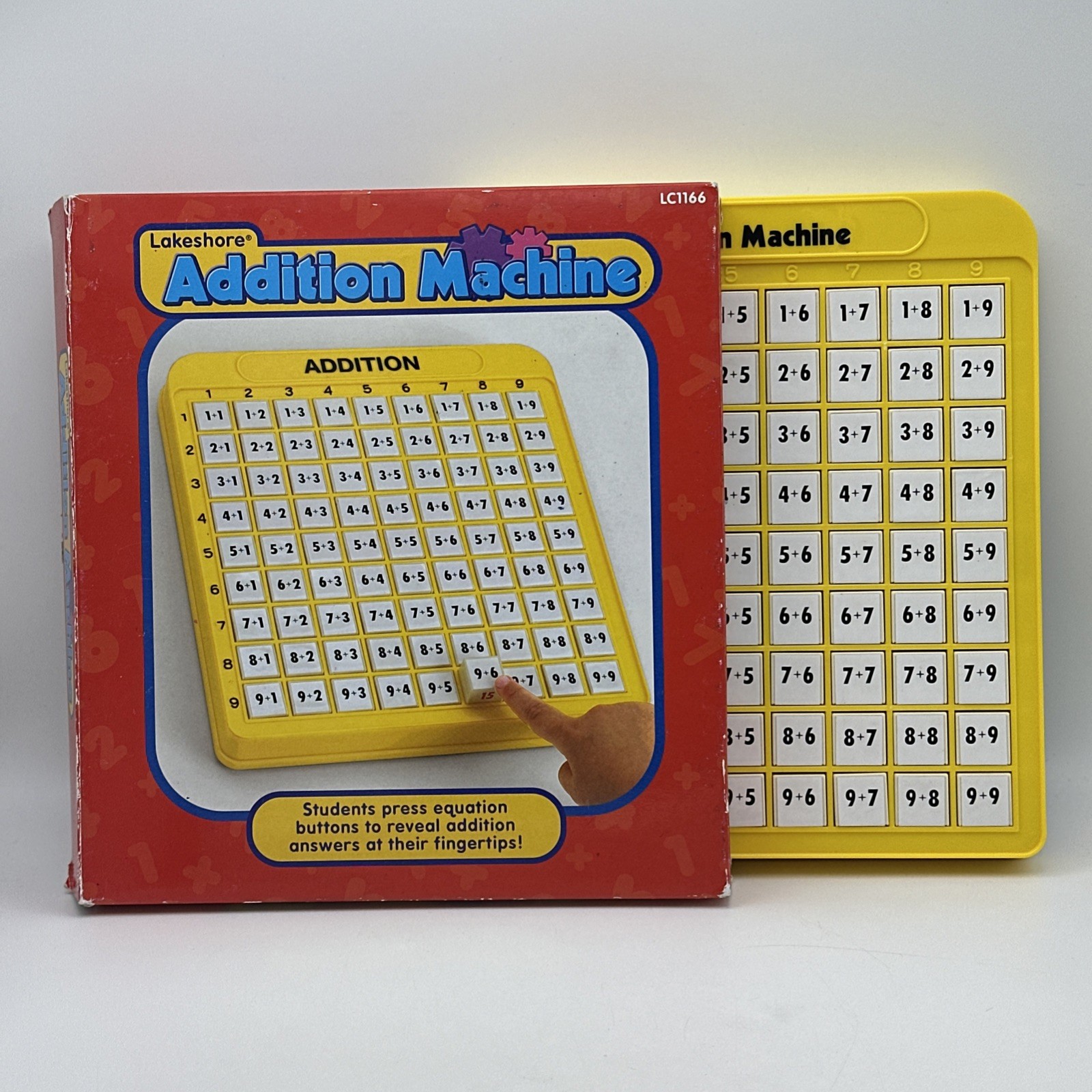 Lakeshore Addition Machine In Box Math Educational Tool Push Button Home School