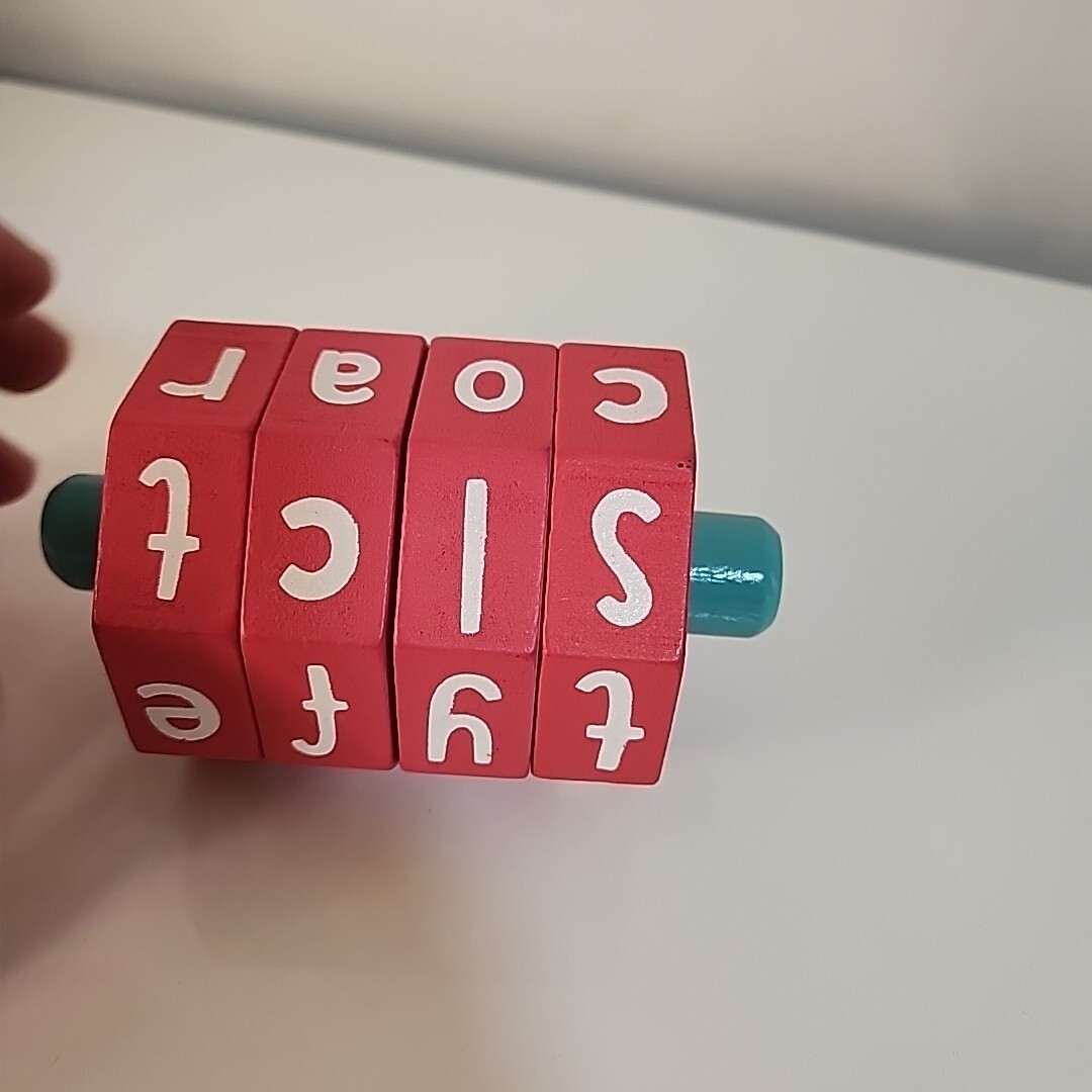Ankyo Mathematics & Spelling Wooden Spinners, Puzzle Learning Toy for Kids