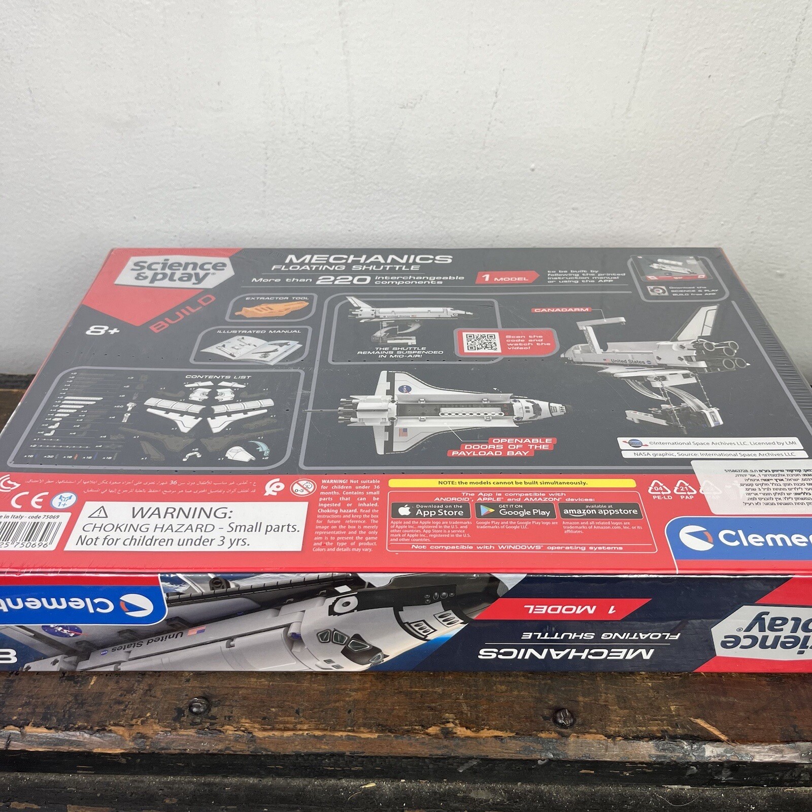NASA SPACE SHUTTLE model Clementoni Science Museum Made in Italy New In Box NIB