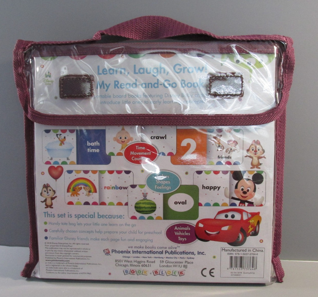 9 Piece PI Kids “Disney Baby” My Read-and-Go Study Board Books