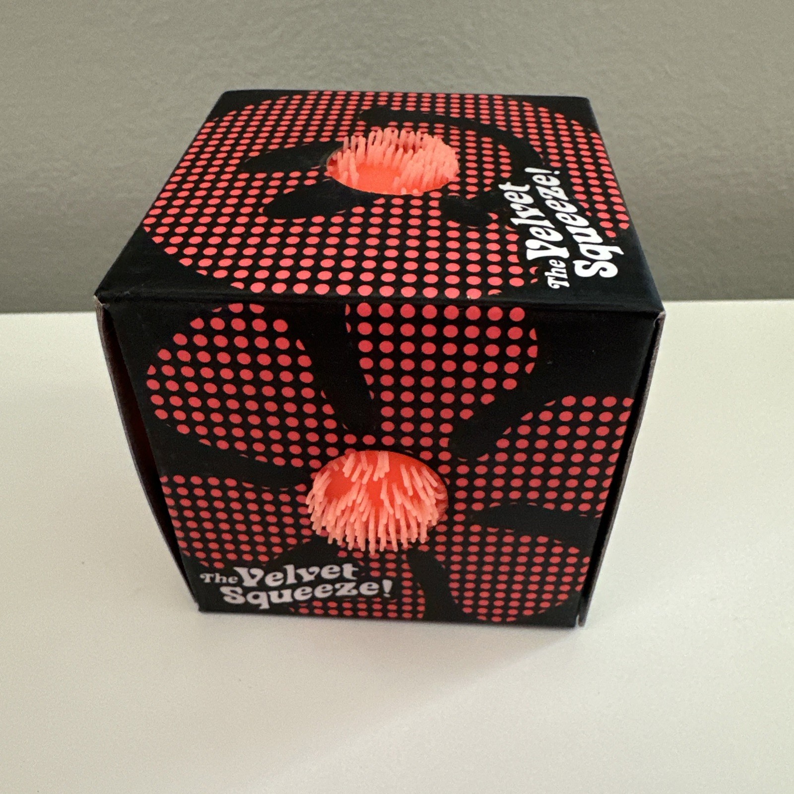 Orange Needoh FUZZ BALL Flower Power Nee Doh Squish Stress Ball NEE-DOH Fuzzball
