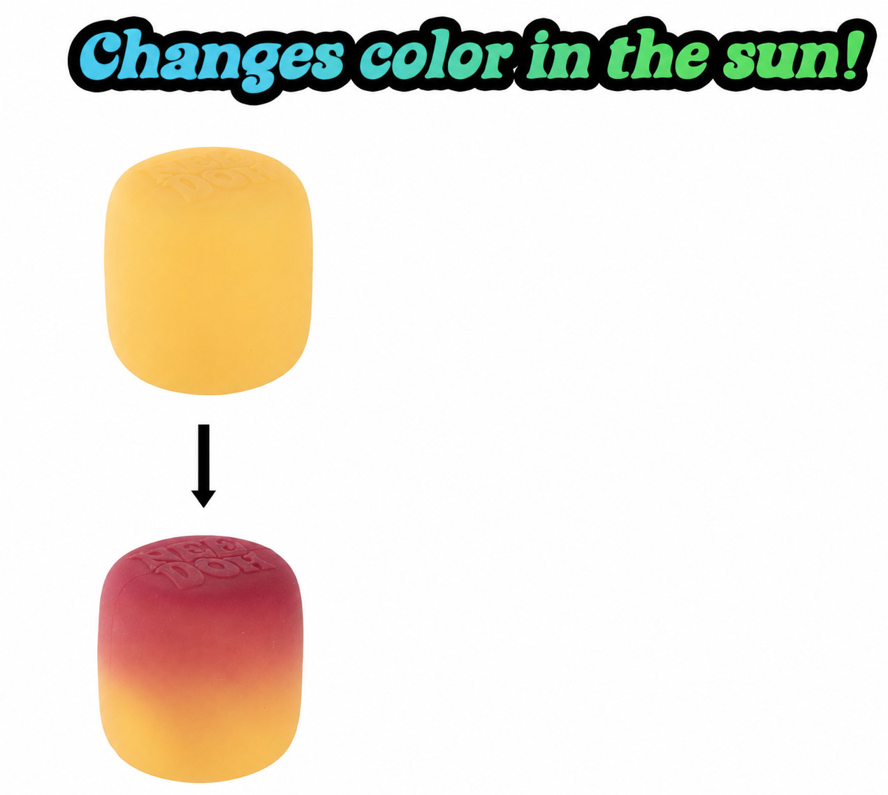 NeeDoh Mello Mallo YELLOW Color Change Squishy Squeeze Viral Toy SHIPS NOW