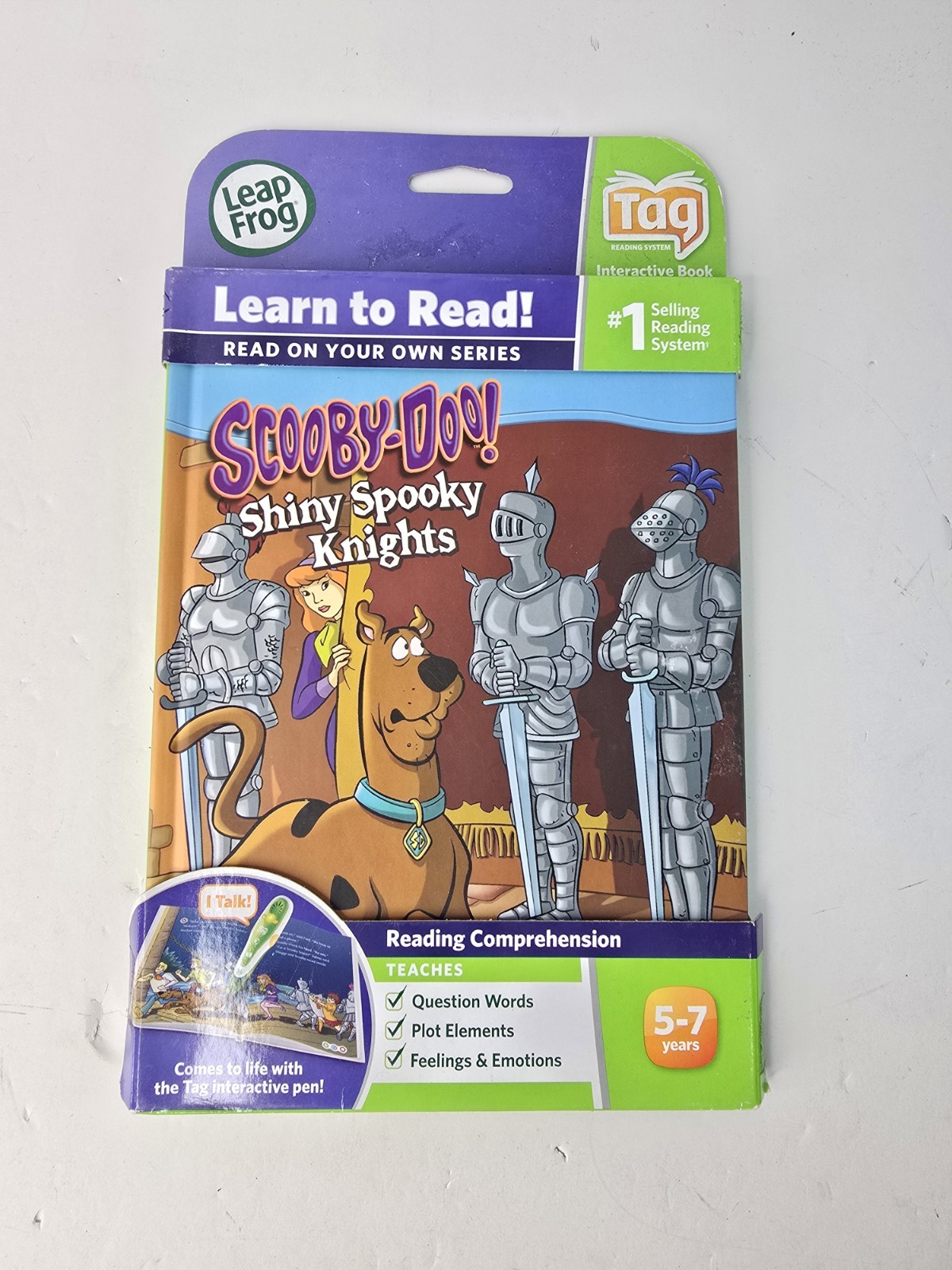Lot Of 2 Leapfrog Disney Pixar Toy Story 3 & Scooby Doo Works on Tag LeapReader