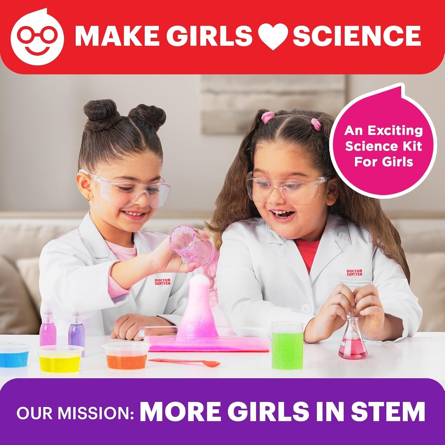 Doctor Jupiter First Amazing Science Kit Kids Ages 4+ STEM Toy 100+ Experiments