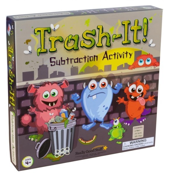 Trash-It – Subtraction Activity – 1 Game Really Good Stuff – NEW / SEALED