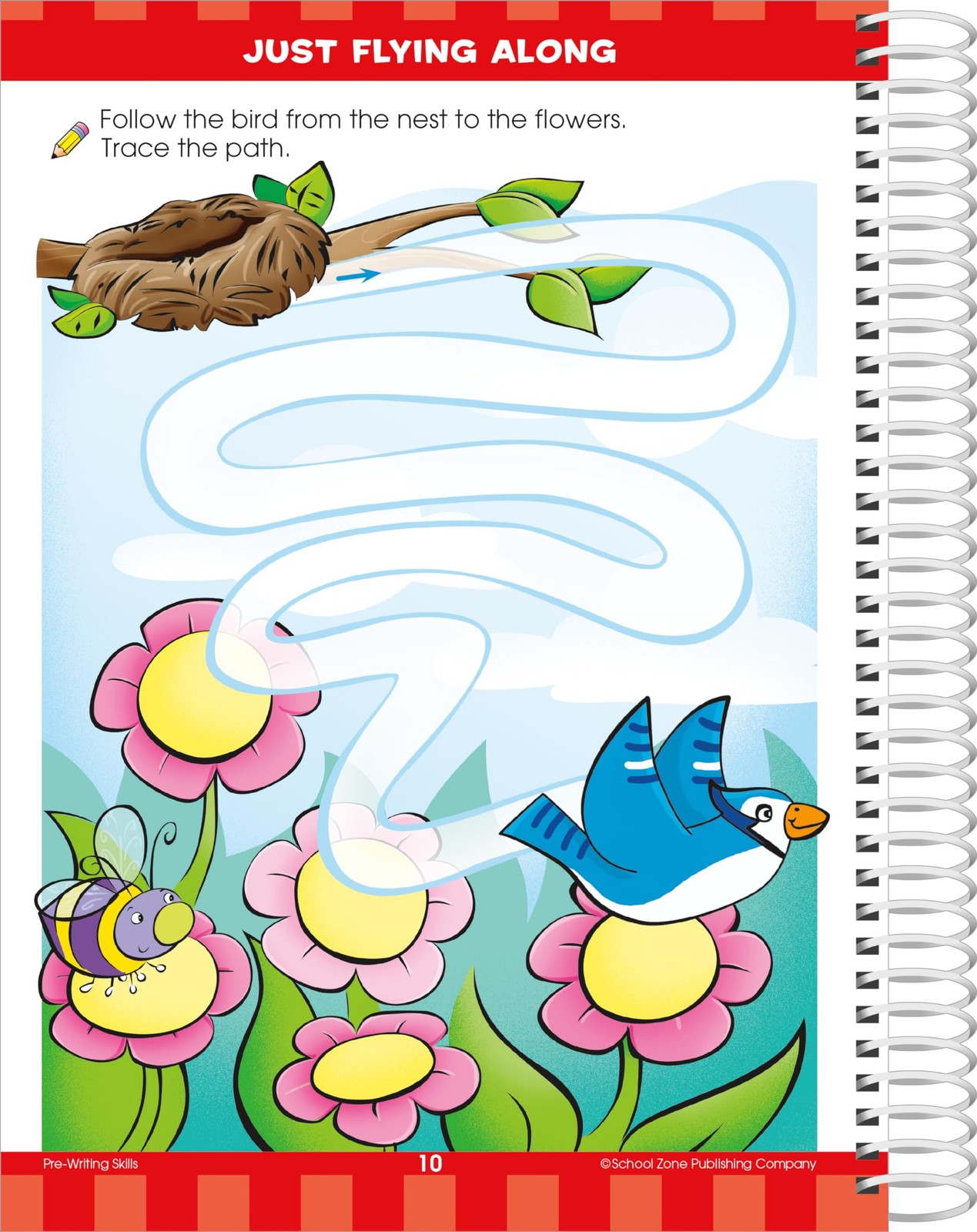 School Zone Big Preschool Workbook: 320 Spiral-Bound Pages, Pre-K, Colors,…