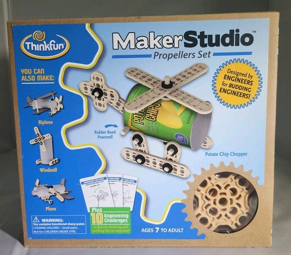 Engineering Set STEM Builds 4 Items and 10 challenge cards Maker Studio NIB
