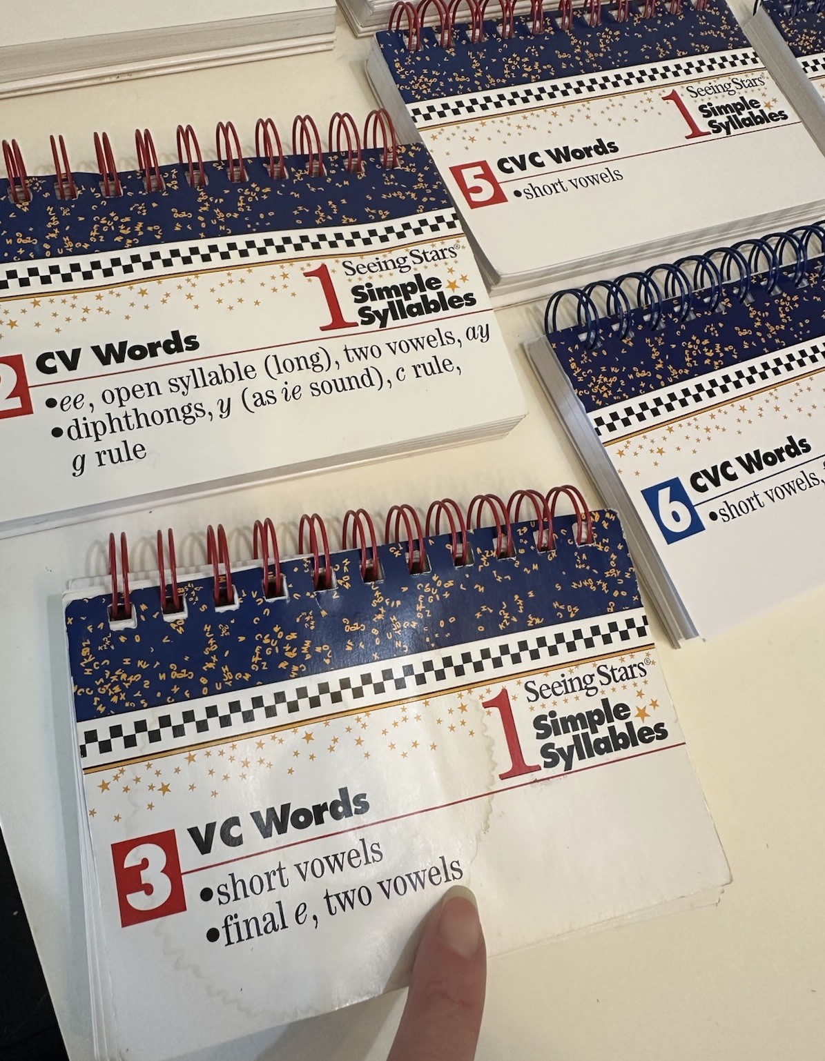 Seeing Stars Syllable Card box 1 and 2 – Single-Syllable
