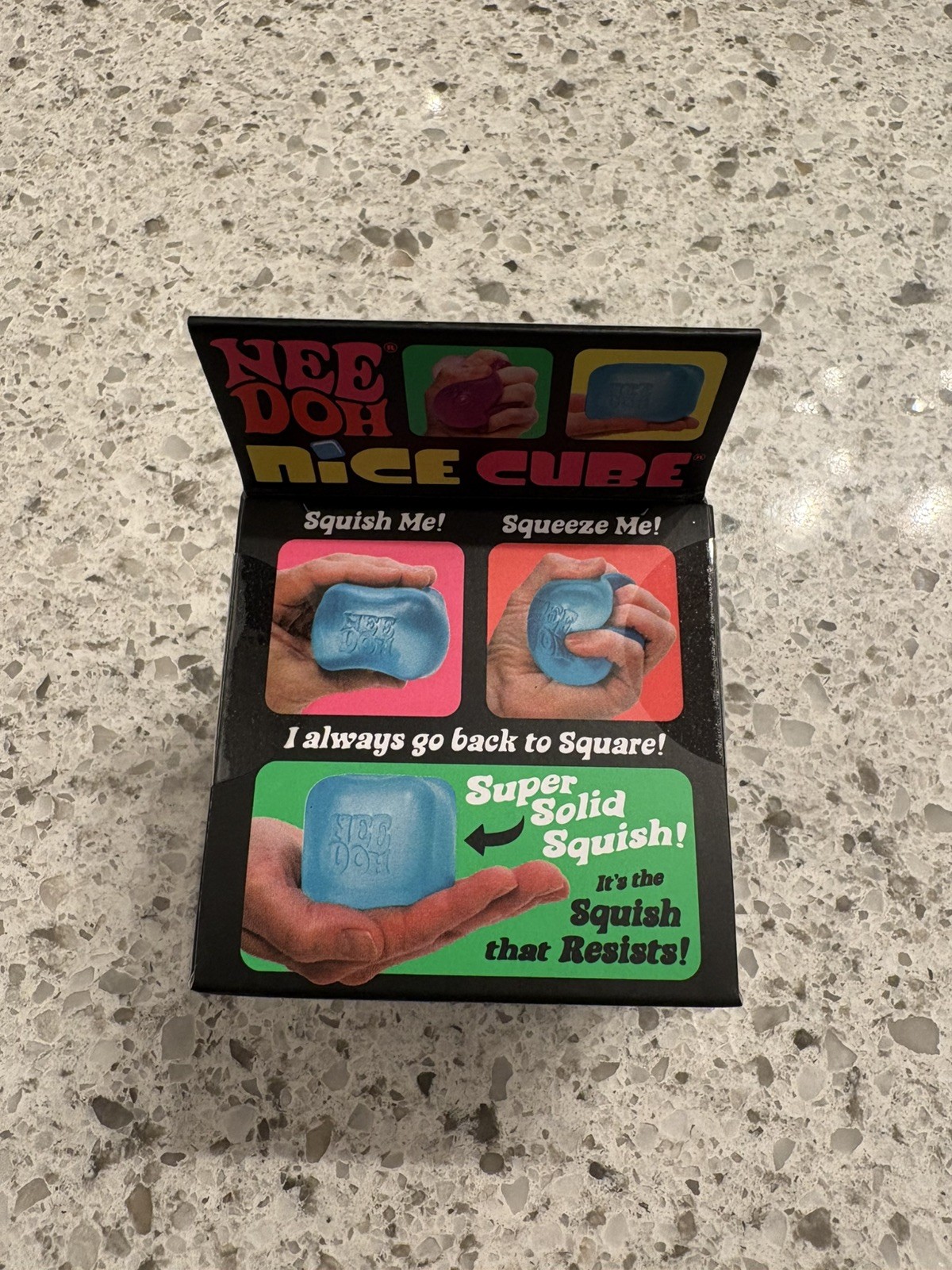 NeeDoh Nice Cube Purple – Sensory Squeeze Toy for Ages 3+ – 2.25″ Relaxation