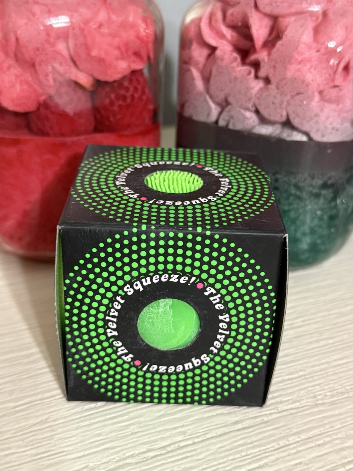 NEW Green Needoh FUZZ BALL Nee Doh Squishy Fuzzball AUTHENTIC US Squeeze Squish