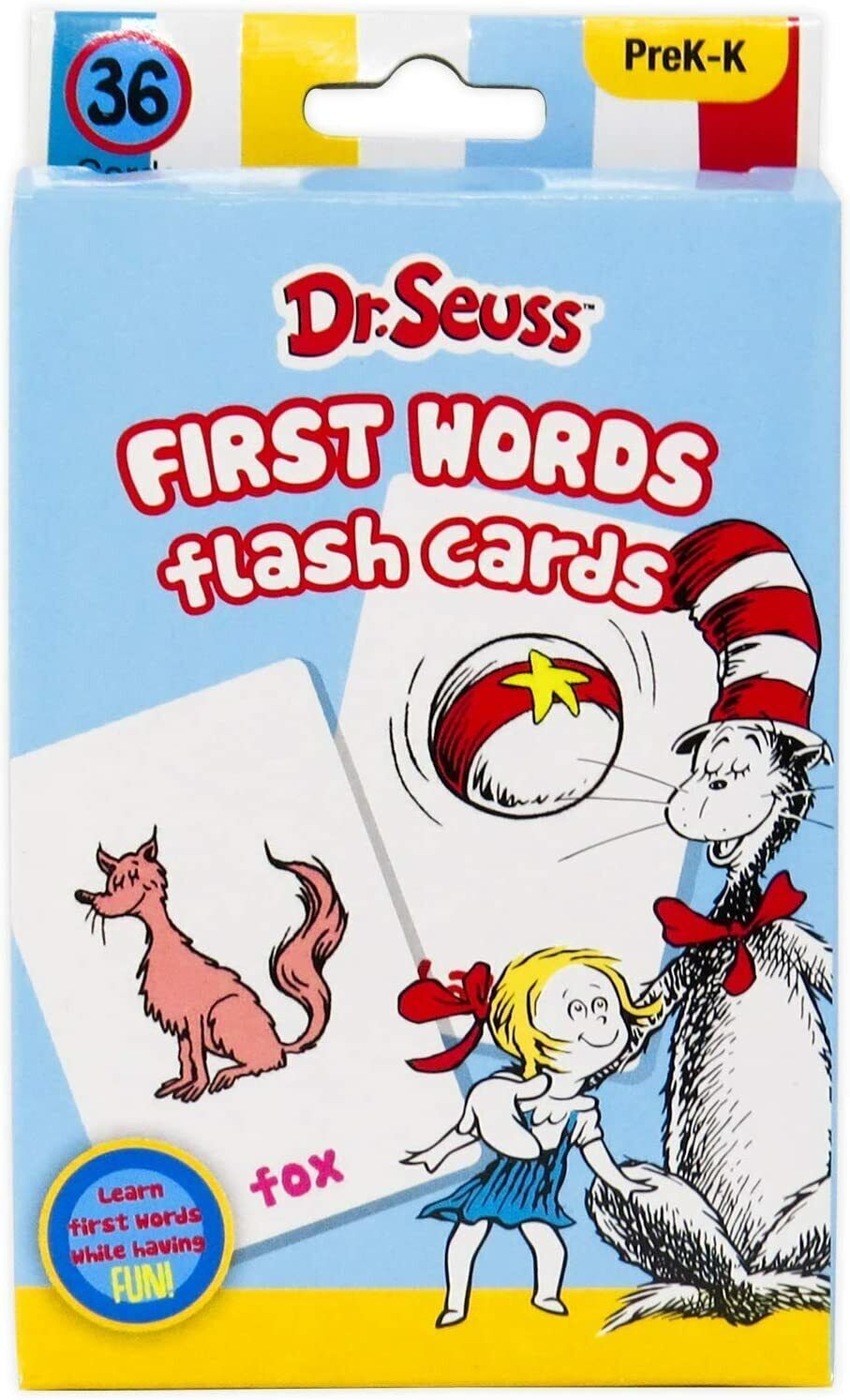 Dr. Seuss Flash Cards 4 Boxes Pre-K 1st Words Alphabet Colors Numbers Shapes