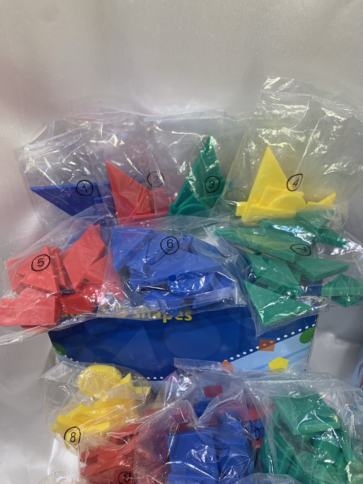 K12 Math+ 2D Shapes AND Snap Cubes Homeschool Fun Learning New/Other